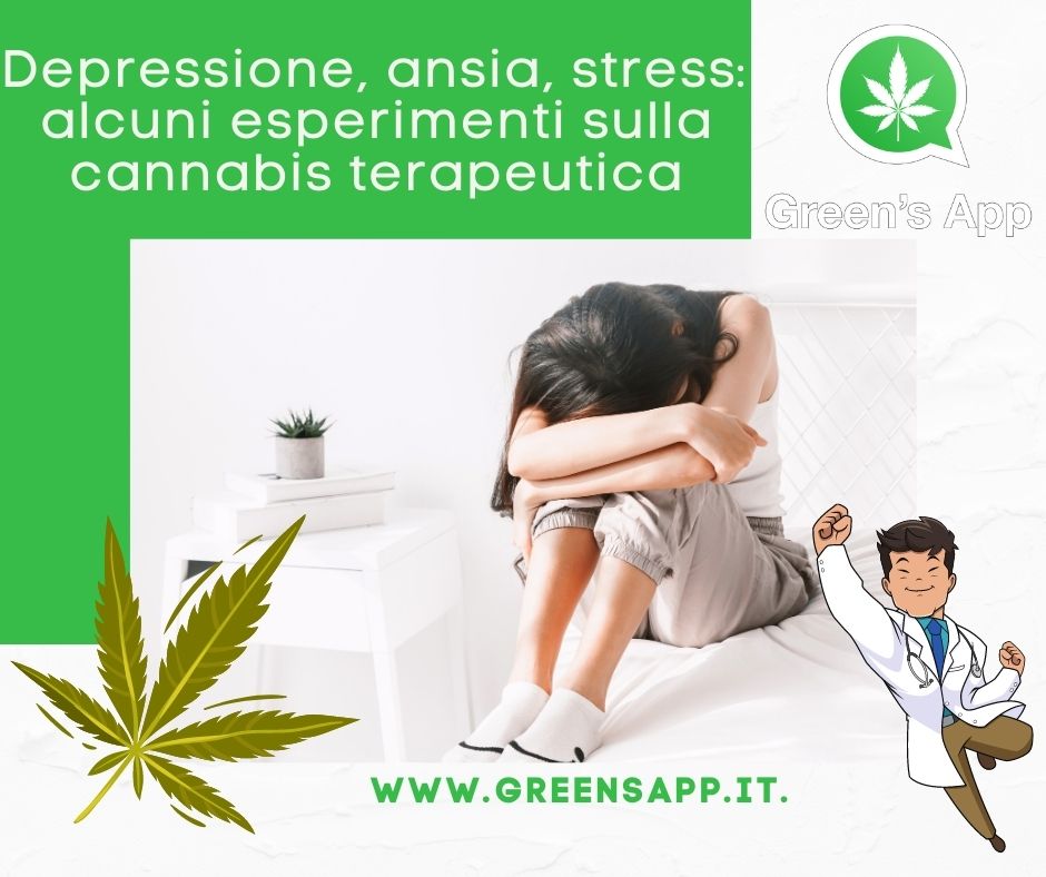 Depressione, ansia, stress: alcuni esperimenti sulla cannabis terapeutica