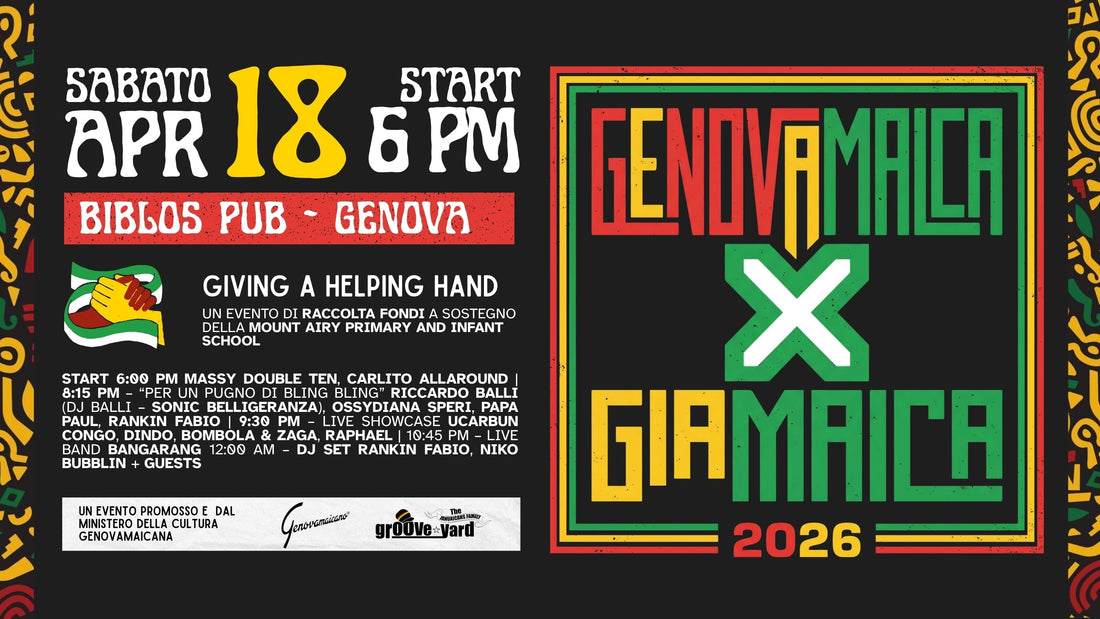 GENOVAMAICA ✕ GIAMAICA 18 APRILE 2026 - Giving a helping hand