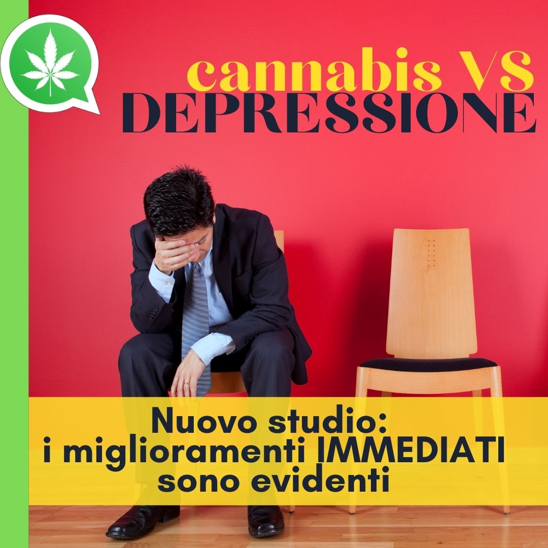 Cannabis e depressione, nuovo studio: i miglioramenti IMMEDIATI sono evidenti