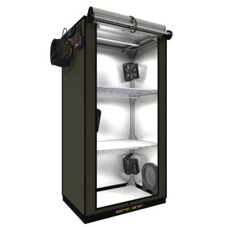 KIT Grow Box completa THE ORIGINAL GR60 60x40x116cm lampada led 60W SECRET JARDIN (Copia)