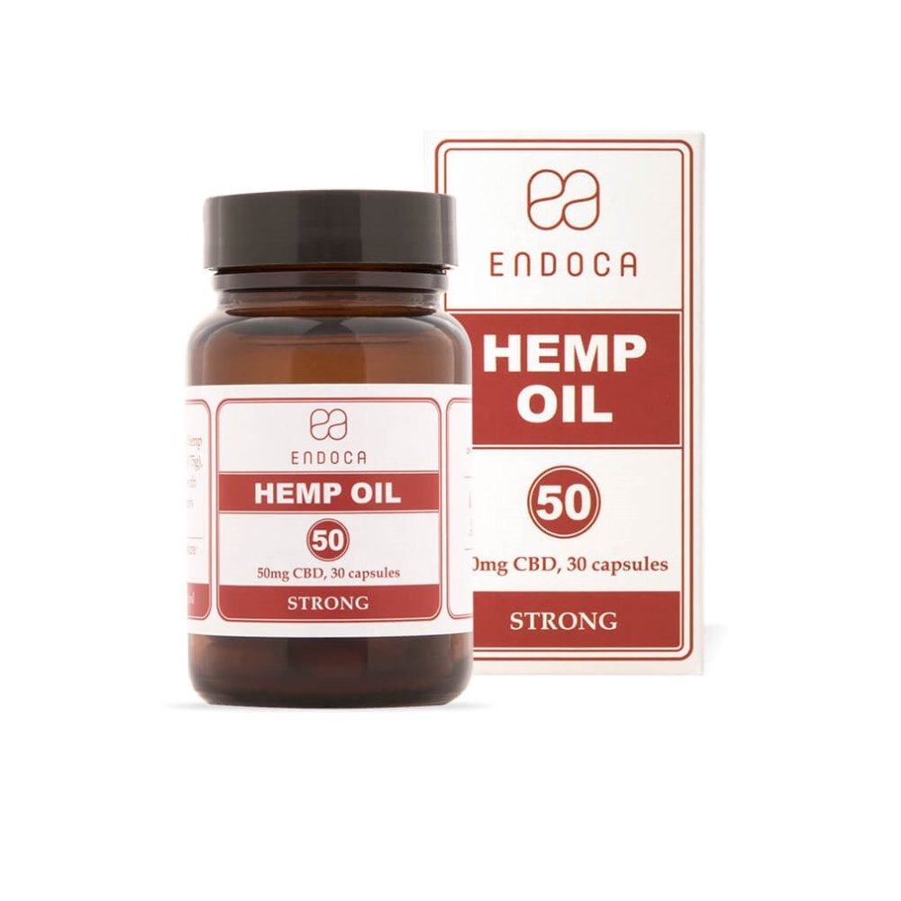 ENDOCA CAPSULE olio CBD 30 pezzi x 50mg - STRONG