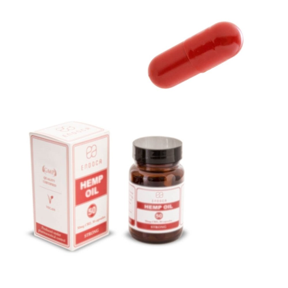 ENDOCA CAPSULE olio CBD 30 pezzi x 50mg - STRONG
