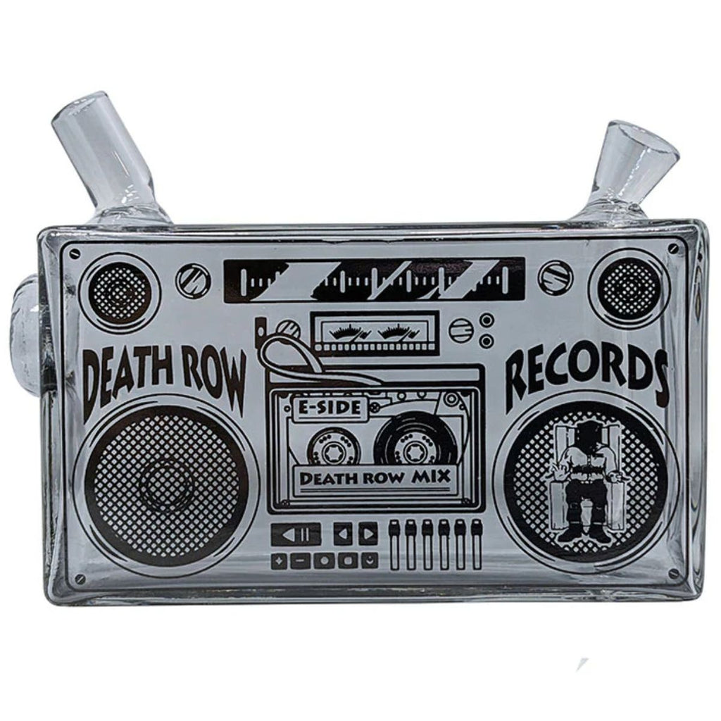 Death Row Records BOOM BOX Spliff Bubbler in vetro