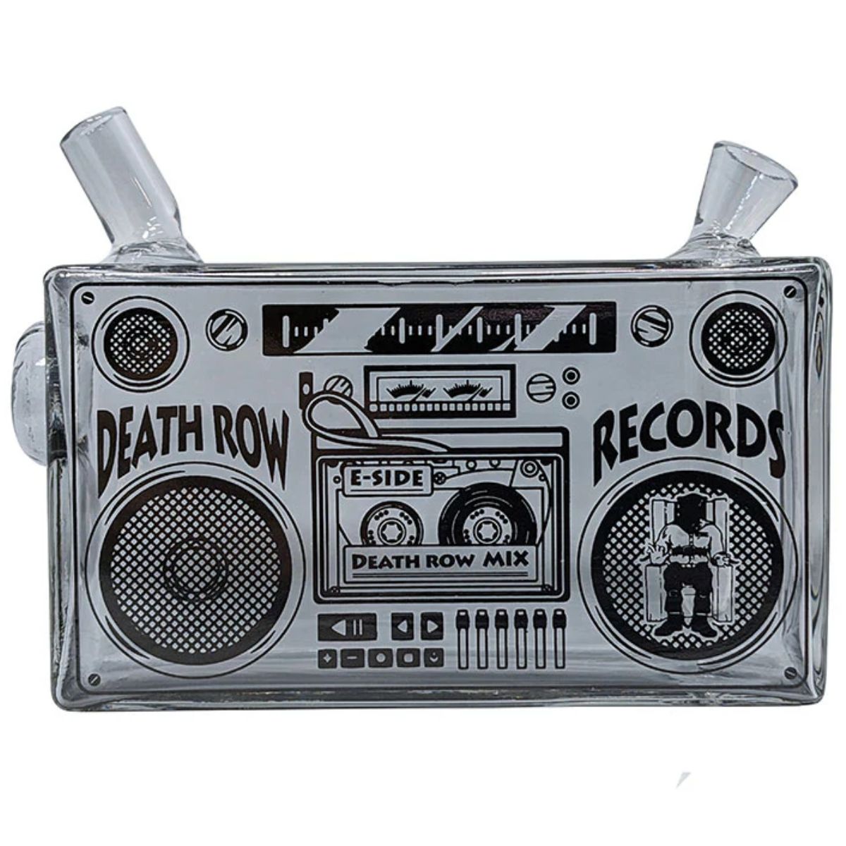 Death Row Records BOOM BOX Spliff Bubbler in vetro