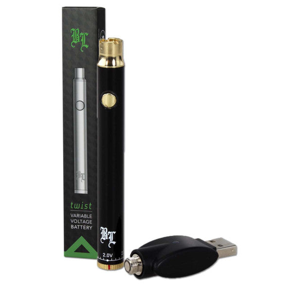 Batteria per penna Vape BL twist 510 nera