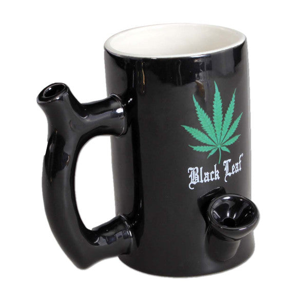 Tazza in ceramica Black Leaf Bong Wake+Bake