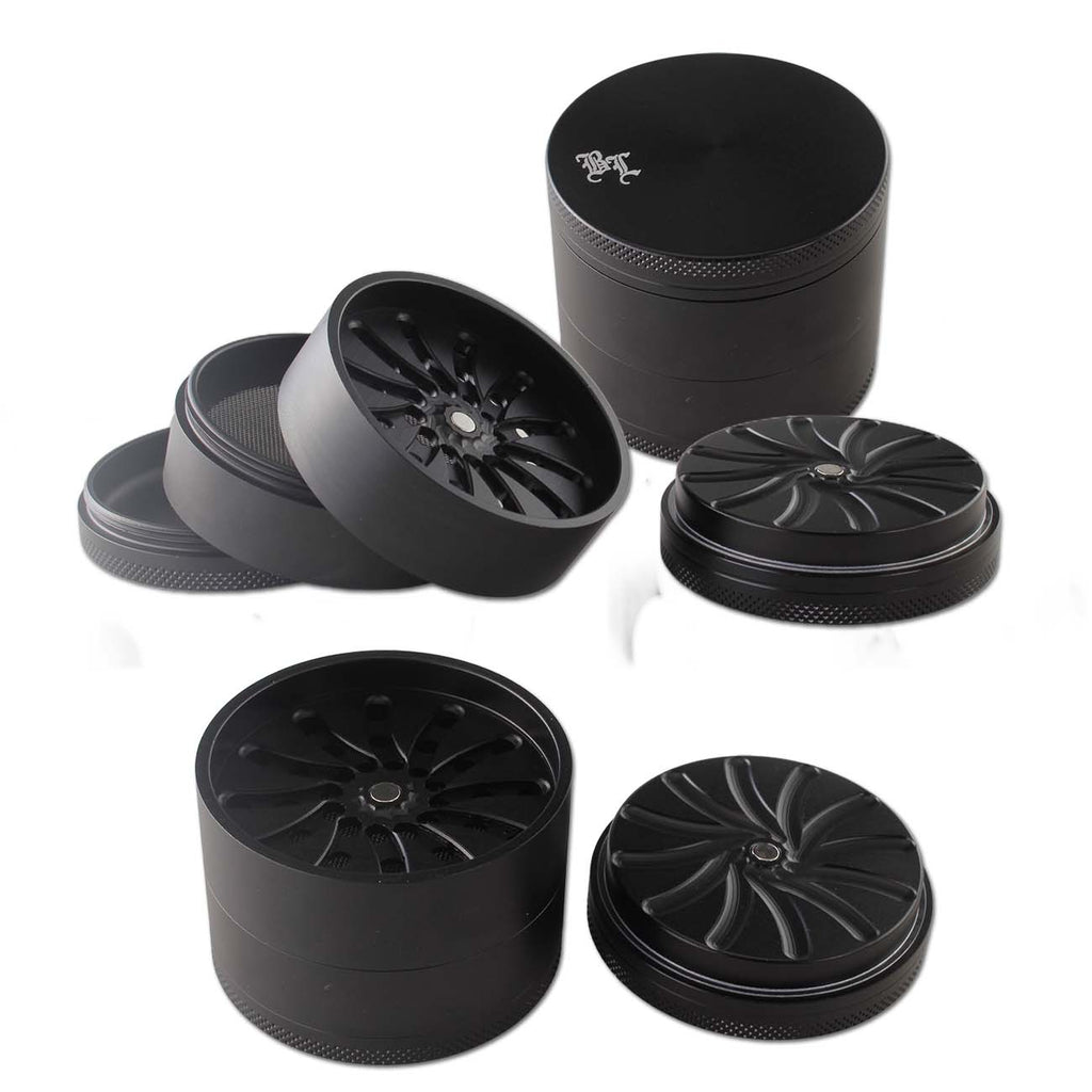 BLACK LEAF Masher Aluminium Grinder 4-part