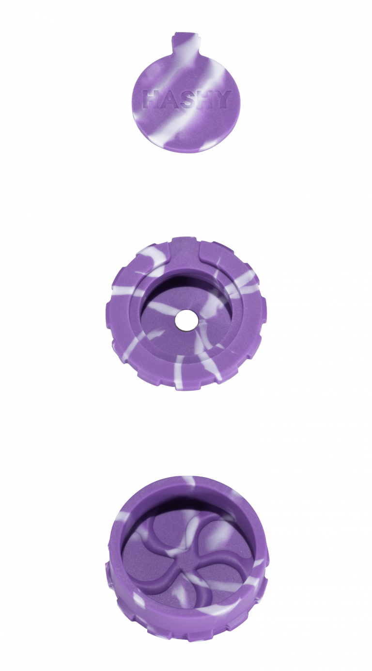 Grinder HASHY il grinder definitivo x solidi ed erbe in silicone alimentare