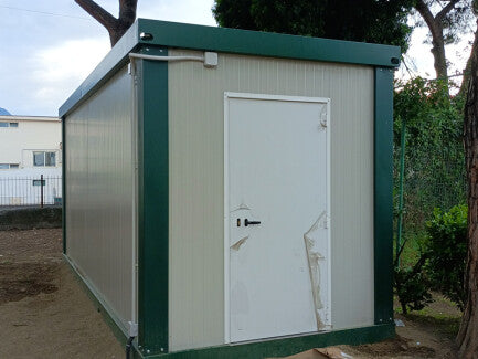 Sistema di coltivazione INDOORLINE- LABORATORIO PREFABBRICATO ALLESTIMENTO GS 80 PIANTE - IDROPONICO - 2 ALI 600X240X270h Cm