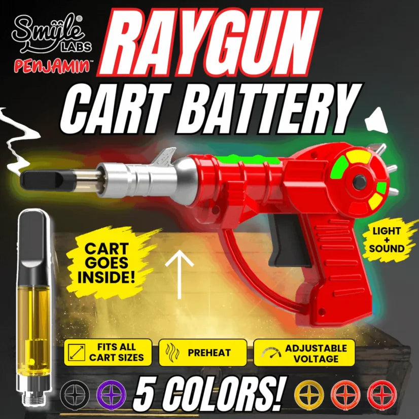 Batteria 510 trhead RAYGUN PENJAMIN di Smyle Labs originale 3 temperature cartucce cartridges temperature
