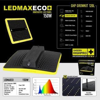 KIT Grow Box completa GARDEN HIGHPRO 300W 120x60x180cm