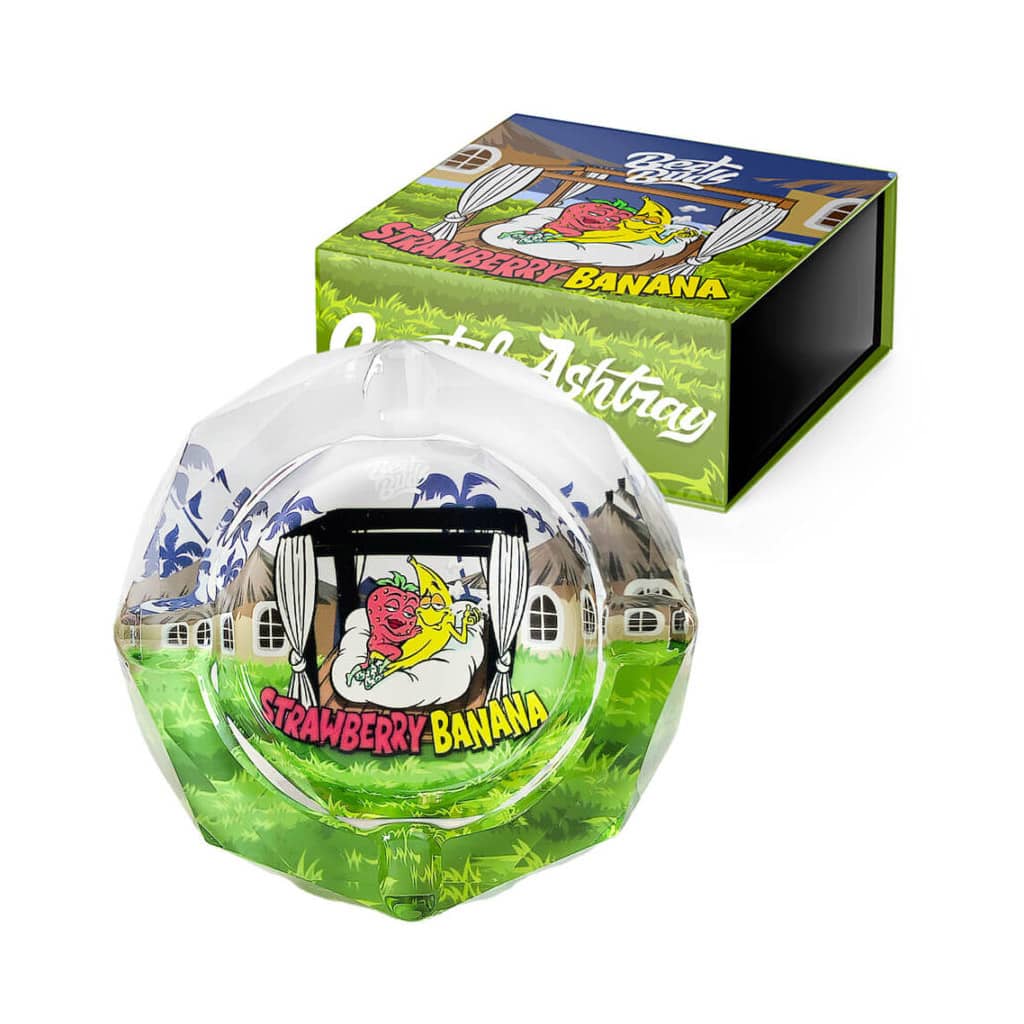 POSACENERE Best Buds in vetro STRAWBERRY BANANA ashtray portacenere