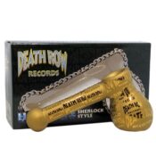 Death Row Records pipa Hammer in vetro con incisione e finitura metallica