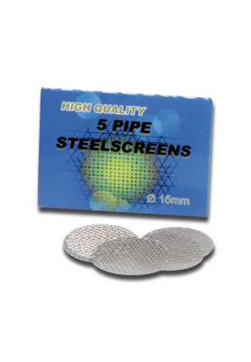Black Leaf RETINA in ACCIAIO INOSSIDABILE 15mm - set 5 pezzi