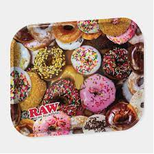 Vassoio in metallo RAW DONUTS L collezione IMPASTIERA  rolling tray ANTIGRAFFIO