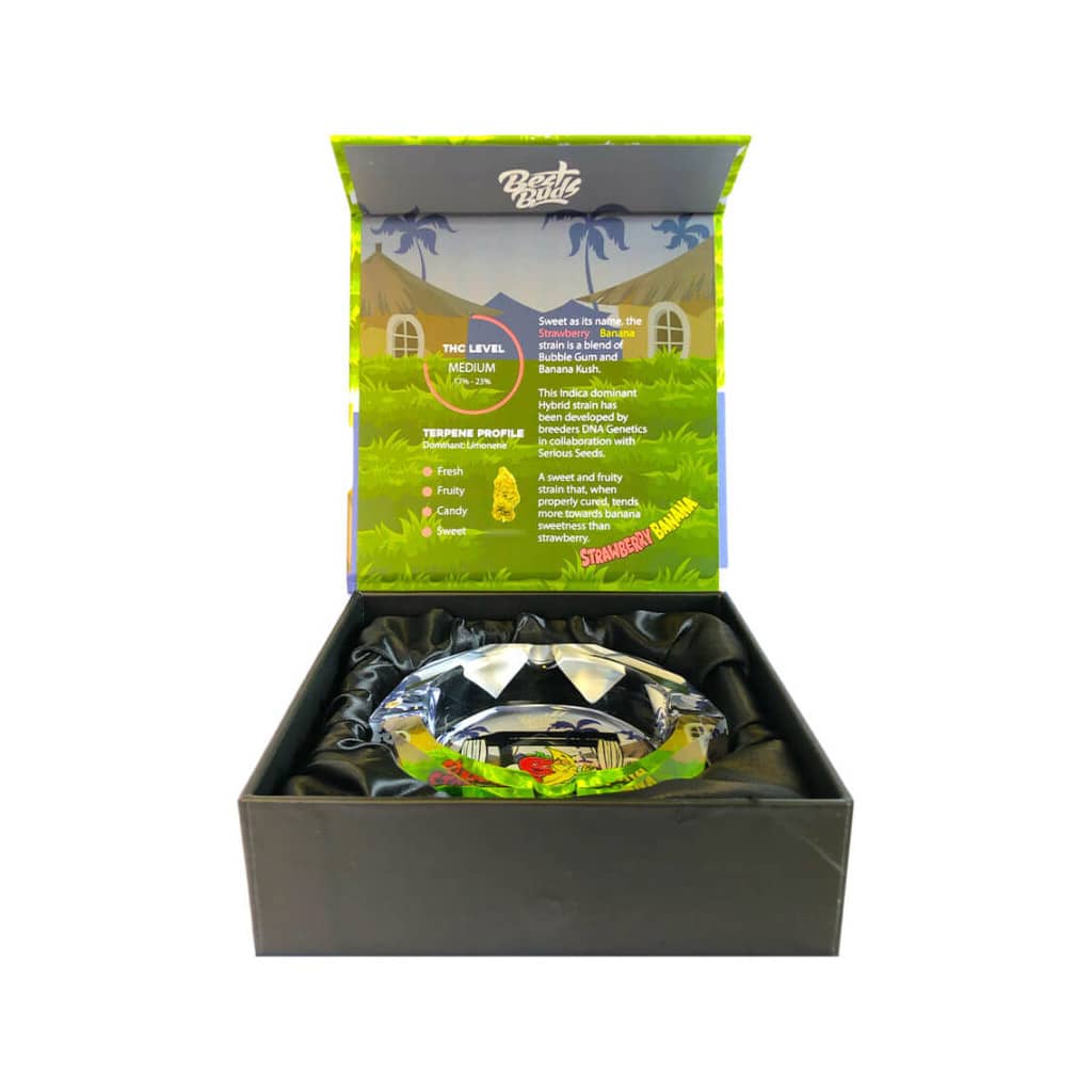 POSACENERE Best Buds in vetro STRAWBERRY BANANA ashtray portacenere