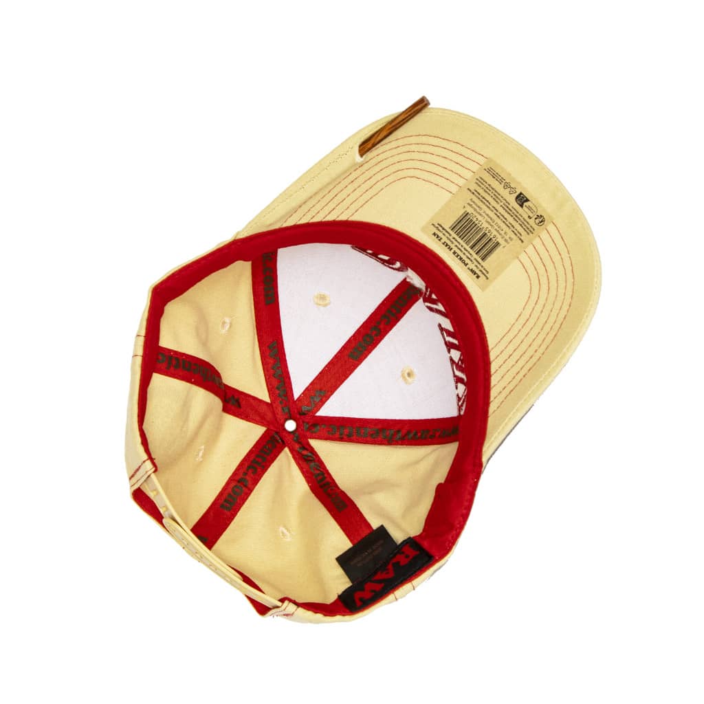 Cappellino baseball RAW con nascondiglio a cerniera e pressa joint