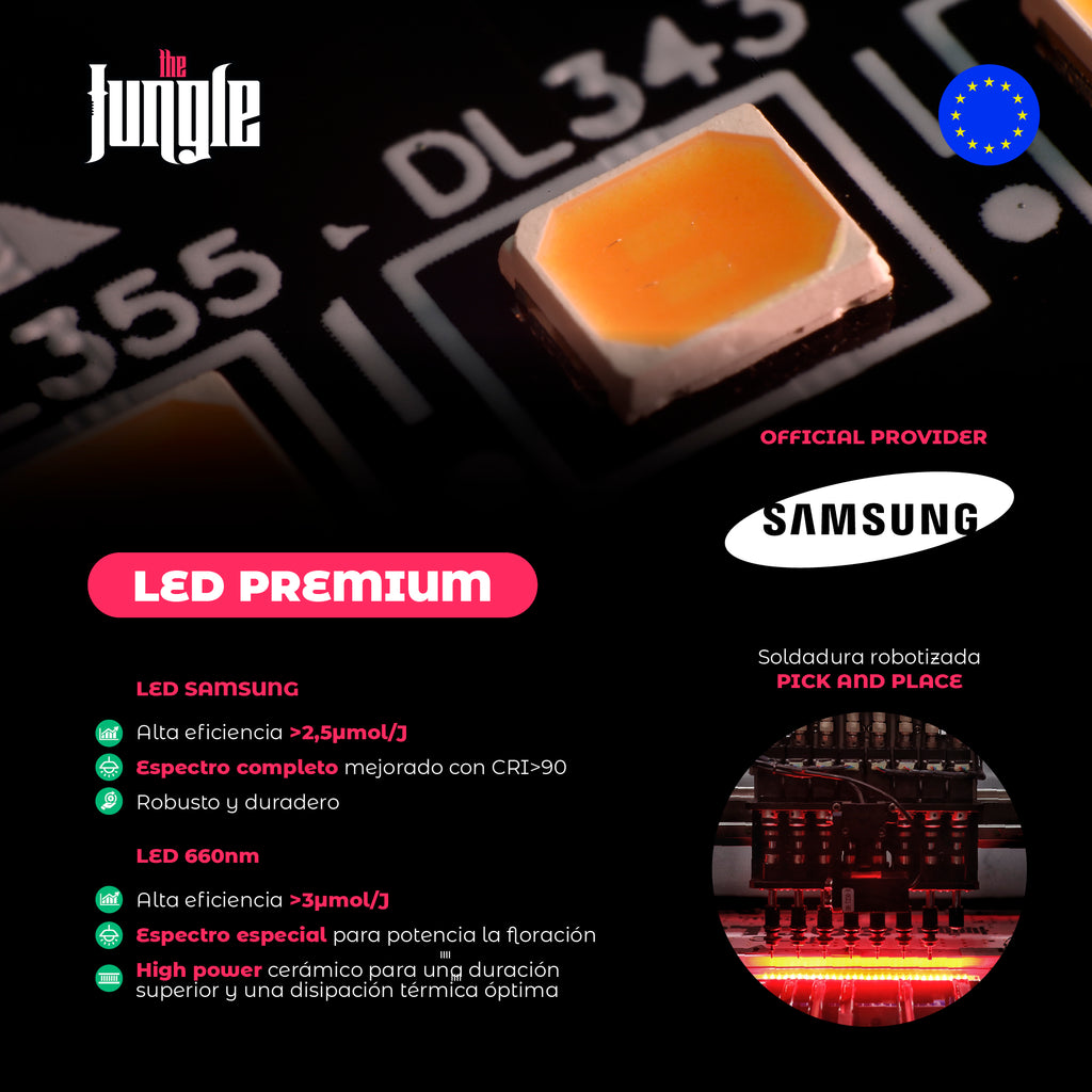 The Jungle - The JACKSON serie LT led V1 FULL SPECTRUM Dimmerabile VEGETATIVA e FIORITURA
