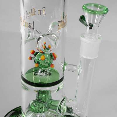 Ice Bong Black Leaf Invaders by Sly Cylinder