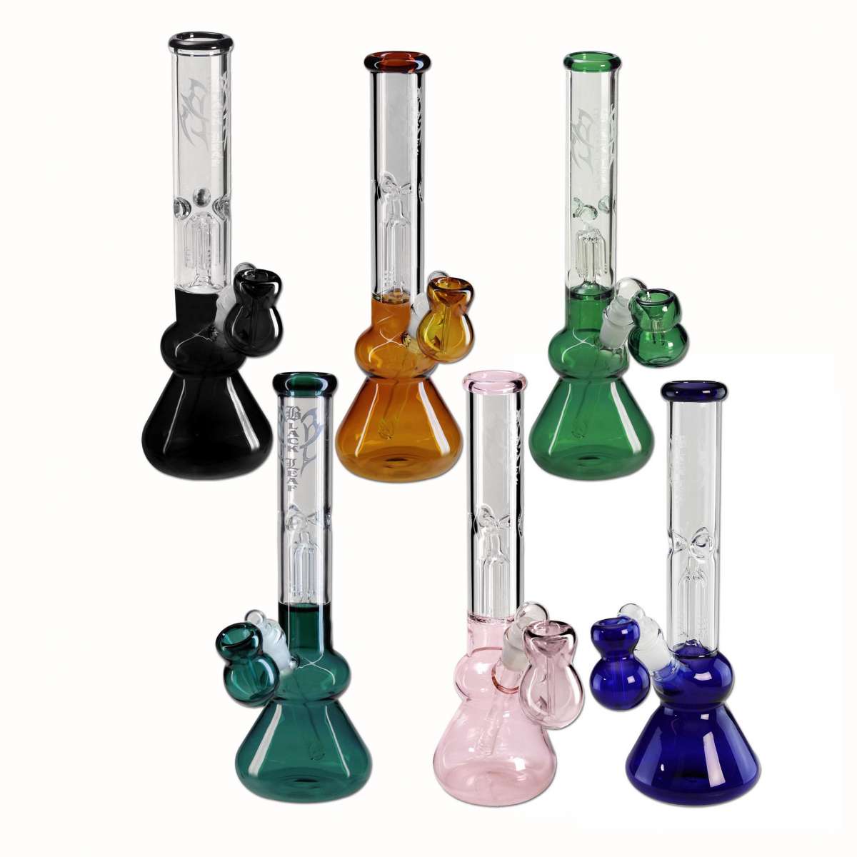 Bong Black Leaf FLY ice con Percolator a 4 braccia