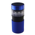 GRINDER e RIEMPITORE di 8 CONI Black Leaf in alluminio 4 parti SMOKE LOVER