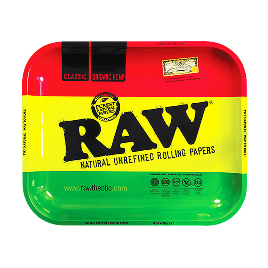 Vassoio in metallo RAW Rasta L collezione IMPASTIERA  rolling tray ANTIGRAFFIO