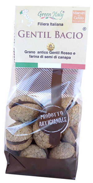 GENTIL BACIO con grano antico Gentil Rosso e Semi di Canapa decorticati 150g