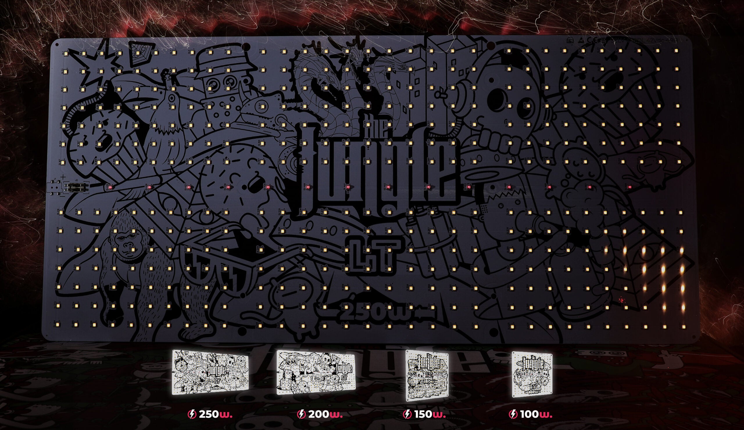 The Jungle - The JACKSON serie LT led V1 FULL SPECTRUM Dimmerabile VEGETATIVA e FIORITURA