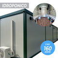 Sistema di coltivazione INDOORLINE- LABORATORIO PREFABBRICATO ALLESTIMENTO GS 160 PIANTE - IDROPONICO - 2 ALI 1200X240X270H Cm