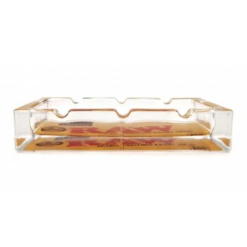 RAW Posacenere CLASSIC quadrato in vetro con logo ashtray portacenere