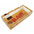 RAW Posacenere CLASSIC quadrato in vetro con logo ashtray portacenere