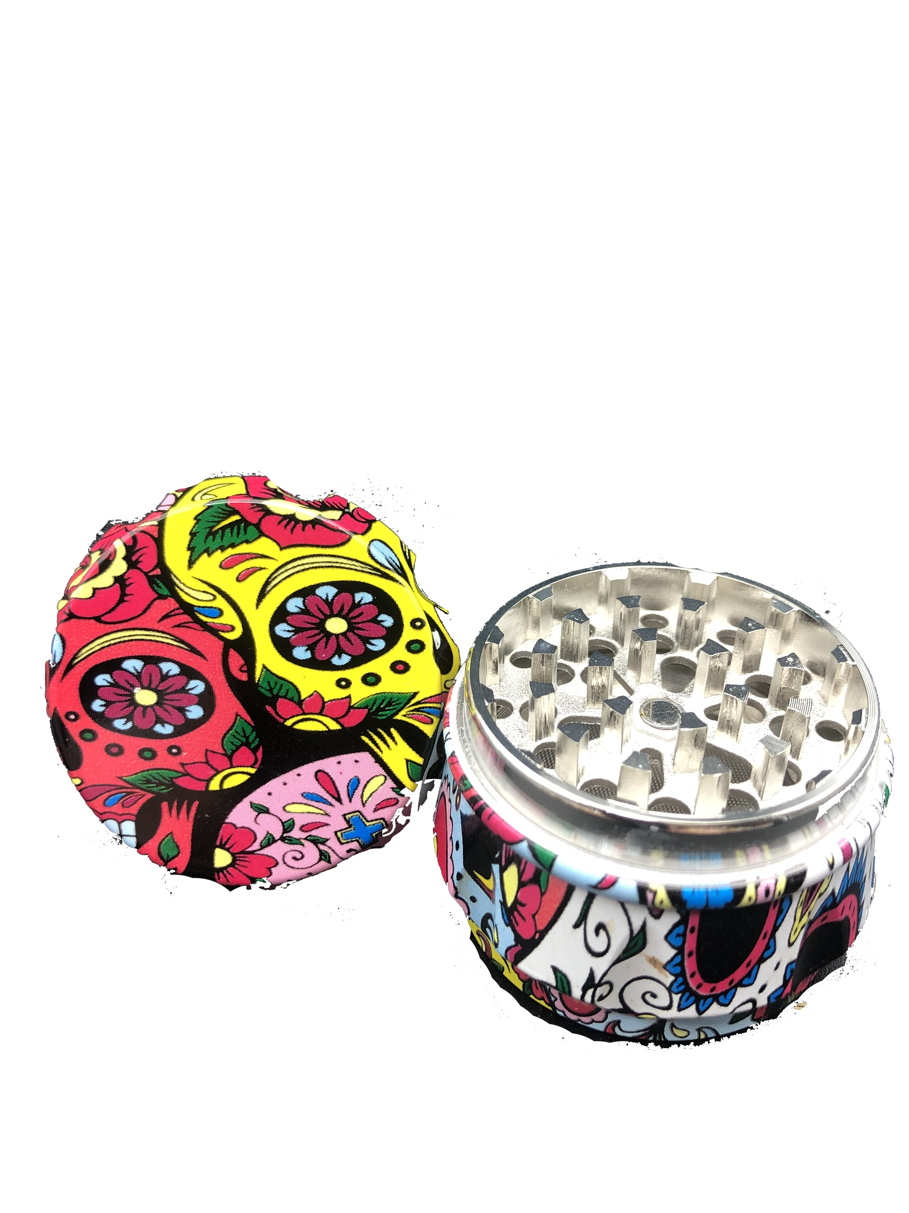 Grinder metallo ATOMIC colorati 4 parti + spatolina