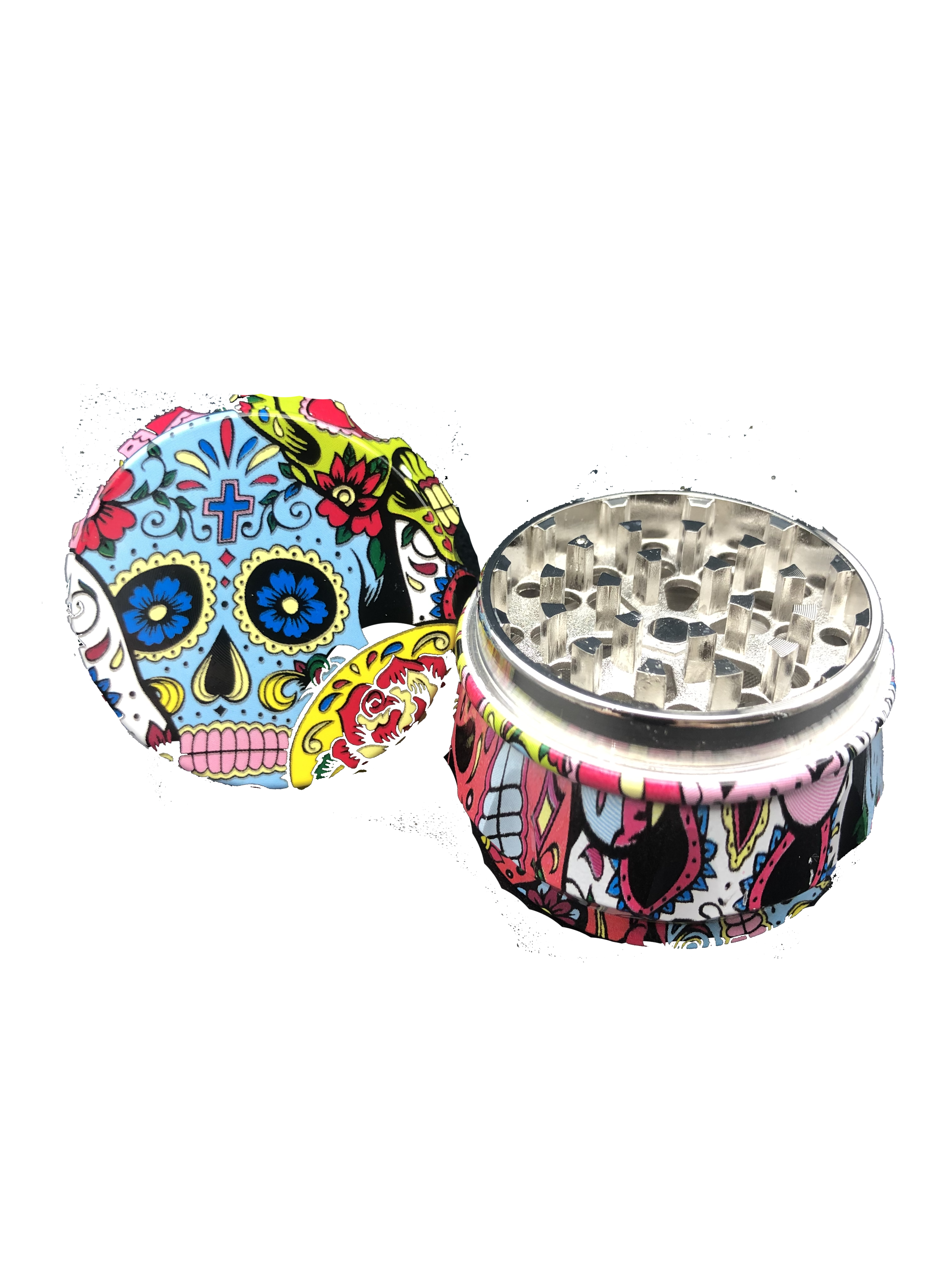 Grinder metallo ATOMIC colorati 4 parti + spatolina