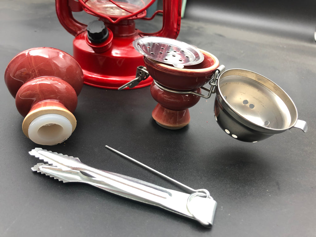 Narghilè OIL LAMP rosso 33cm