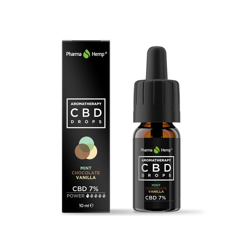 PharmaHemp™ Aromatherapy CBD gocce / Mint Chocolate & Vanilla 7%