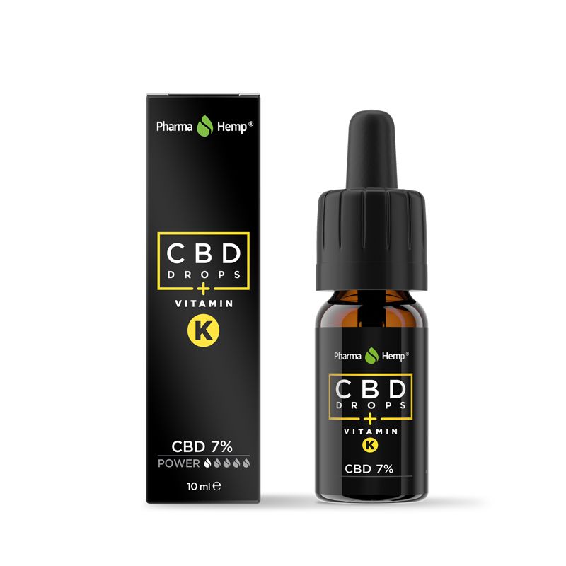PharmaHemp™ CBD Gocce con vitamina K 7% 10ml