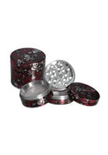 Grinder Black Leaf  Skulls II metallo 4 parti + spatolina