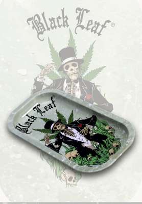 Vassoio in metallo MR.DEATH Black Leaf