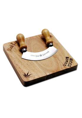 Tagliere BlackLeaf + mezzaluna