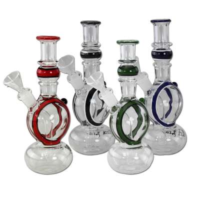 Bong SCULPY Black Leaf bordi rossi