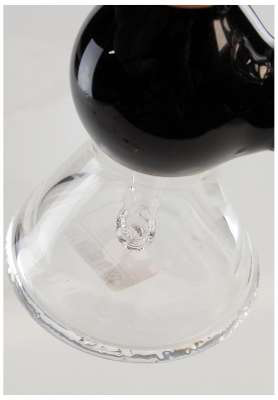 Pipa ad acqua Black Leaf con diffusore
