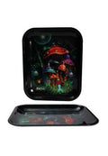 Vassoio in metallo MUSHROOMS Black Leaf