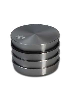 Grinder Black Leaf metallo linea Stage 4 parti + spatolina