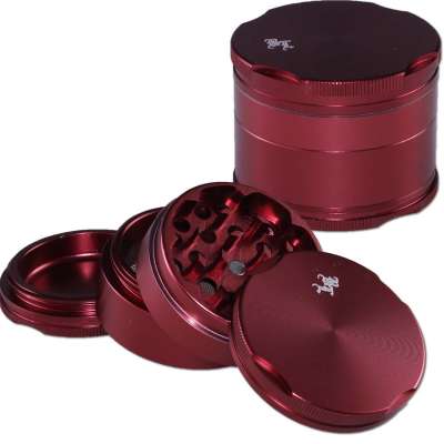 Grinder metallo Black Leaf serie New Edge viola 4 parti