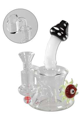 Bong Black Leaf "MUSHROOM" braciere + banger