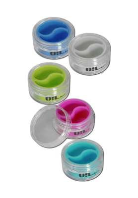 Contenitori IN PLASTICA CON INTERNO IN SILICONE in due parti 5ml