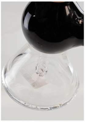 Pipa ad acqua Black Leaf con diffusore