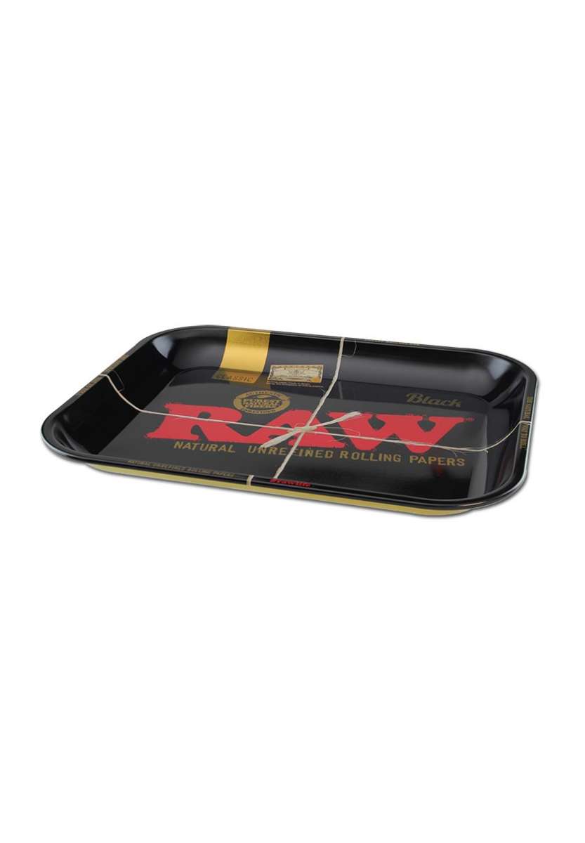 Vassoio in metallo RAW BLACK L collezione IMPASTIERA  rolling tray ANTIGRAFFIO