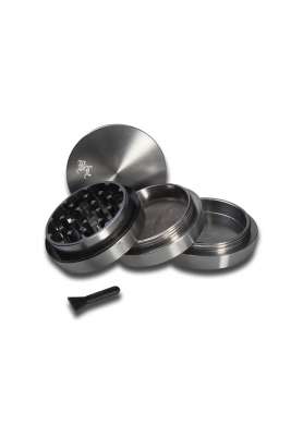 Grinder Black Leaf metallo linea Stage 4 parti + spatolina