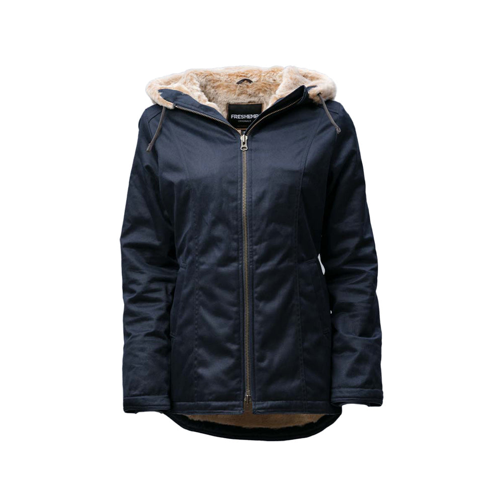 Freshemp GIACCA INVERNALE da DONNA in canapa e cotone IMPERMEABILE CALDISSIMA